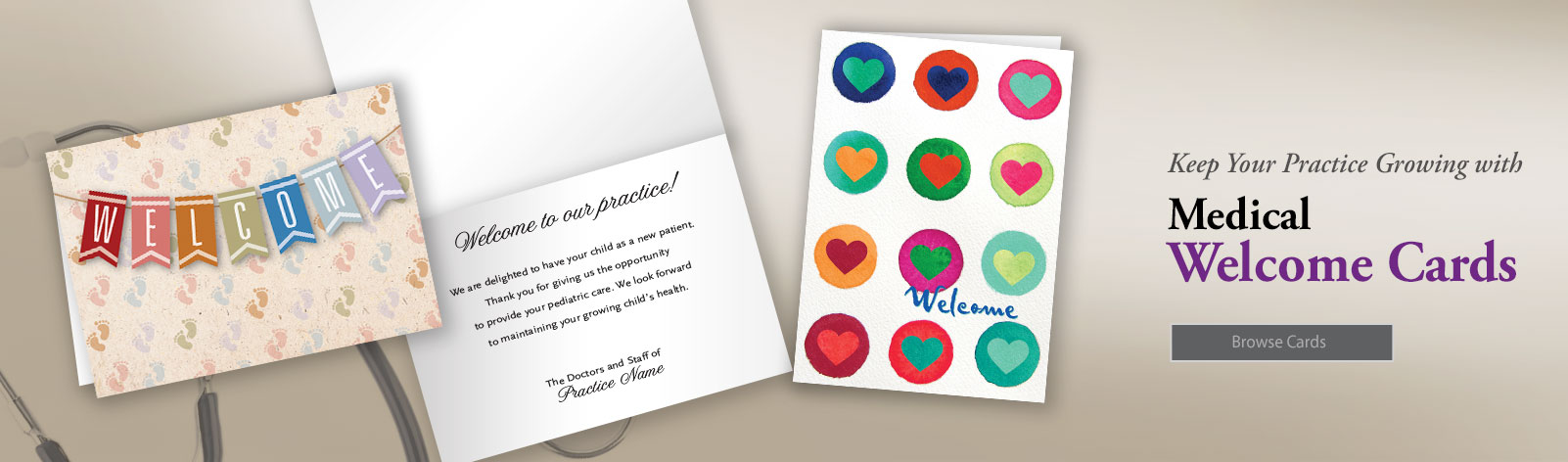 Medical Welcome Cards
