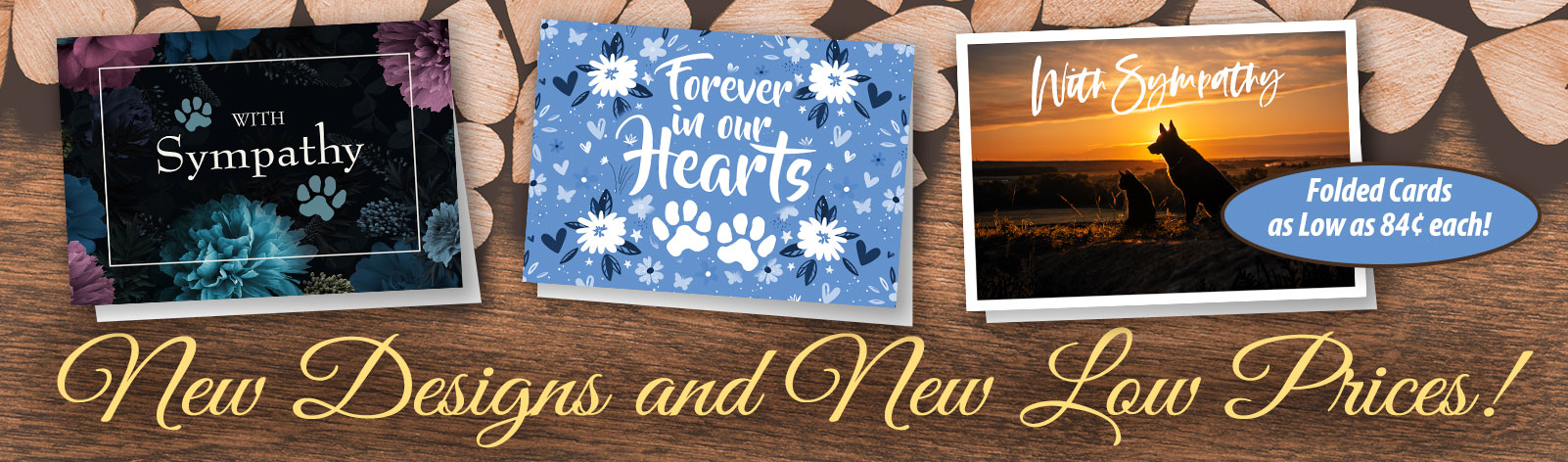 Keep your practice growing with personalized veterinary sympathy cards!