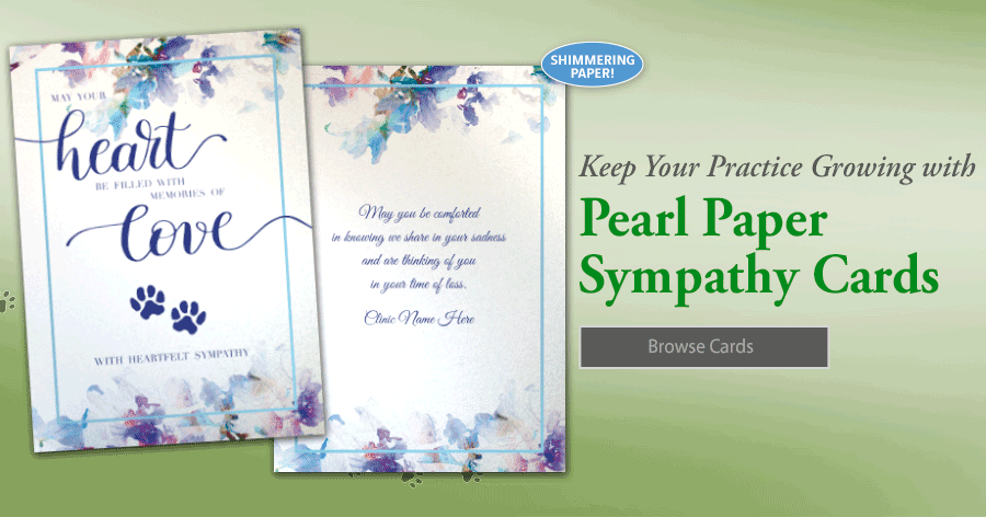 New Pearl Paper Flat Sympathy Cards!