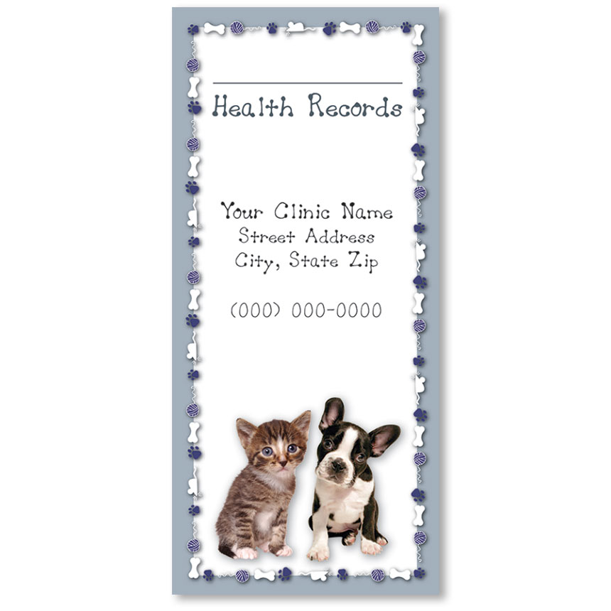 Pet Health Record Folder - Go Where? | Veterinary Promotional Items